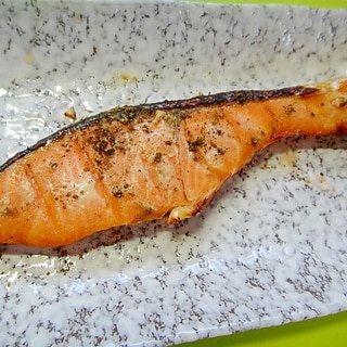 山椒風味☆鮭の味噌漬け焼き